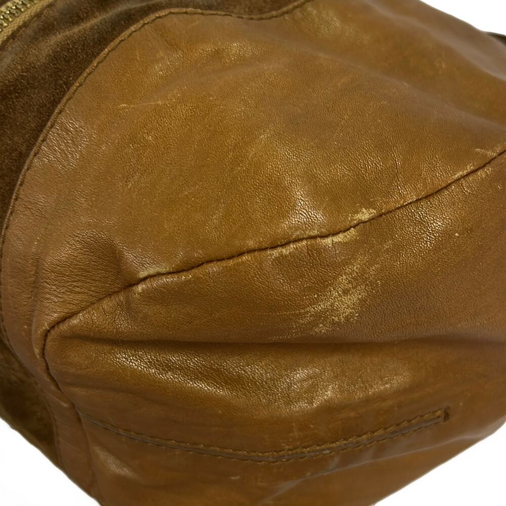 Jimmy Choo Tote Bag Light Brown Leather Suede - Picture 6 of 16
